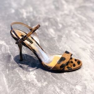 Dolce & Gabbana Leopard Heeled Sandals 37.5